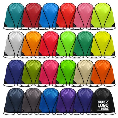 Nylon Drawstring Backpack (14" X 18")