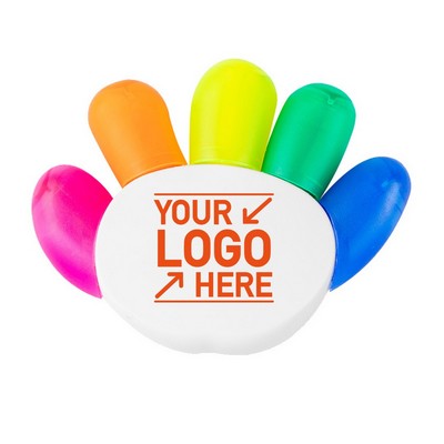 5 Color Hand shaped Highlighter