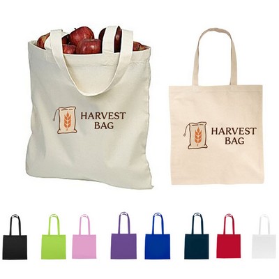 Cotton Canvas Tote Bag - 6 Oz.