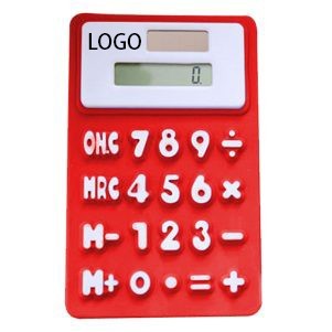 8 Digit Silicone Solar Powered Calculator