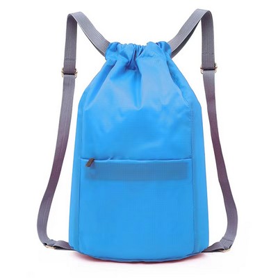 Waterproof Oxford Fabric Drawstring Backpack