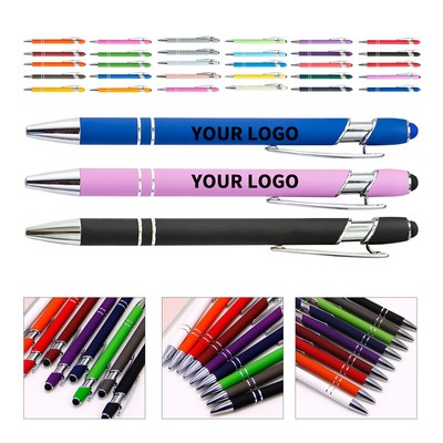 Aluminum Ballpoint Pen With Touch Tip 5.7 x 0.4