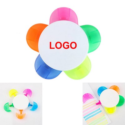 Flower Shape Watercolor Highlighter Pens