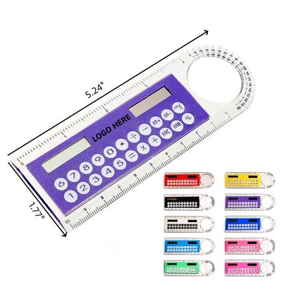 Solar Power Calculator with Integrated Ruler and Magnifier