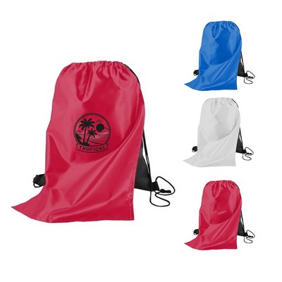 210D Superhero Drawstring Backpack