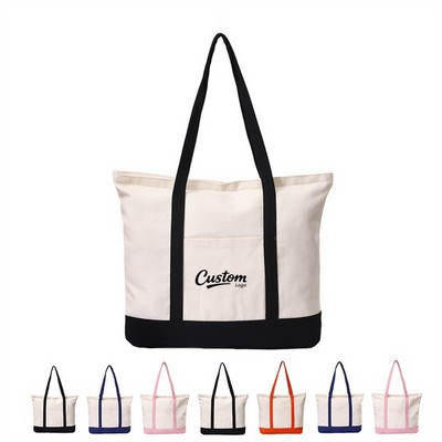 Large Heavyweight Cotton Canvas Tote