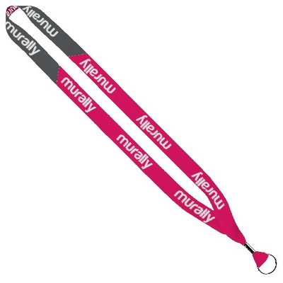 3/4" Recycled Dye-Sublimated Waffle Weave Lanyard