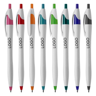 Click Action Plastic Ballpoint Pen