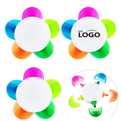 Flower Shape Highlighter W/5 Different Colors