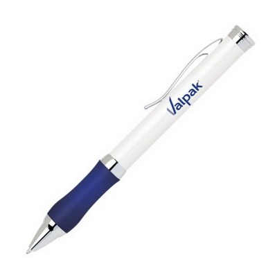 Boston Twist Action Ballpoint Pen w/Pearl White Body