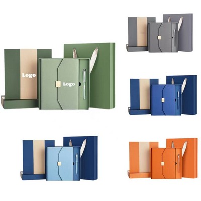 A5 Tri Fold Notebook and A6 Refillable Binder Set with PU Cover