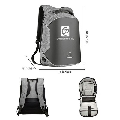 15.6" Laptop Backpack With USB Charging Port