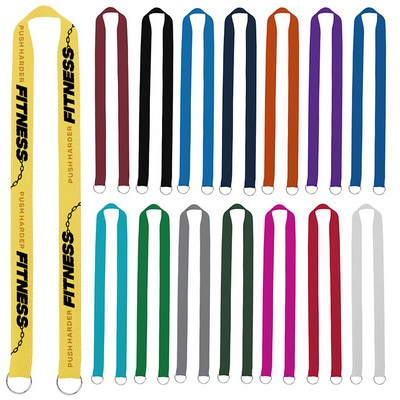 Competition 1" Custom Screen Printed Double Clip Lanyard