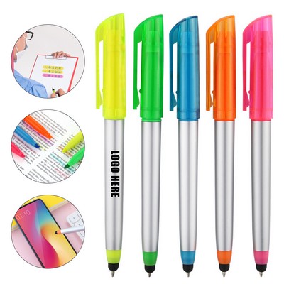 3" 1 Highlighter Ballpoint Stylus Pen