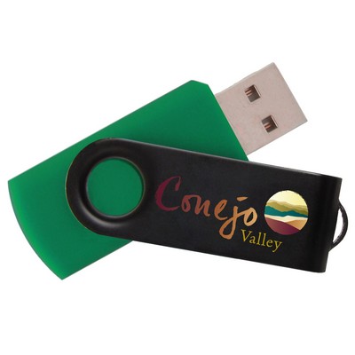 iClick® Black Swivel USB Flash Drive 32GB